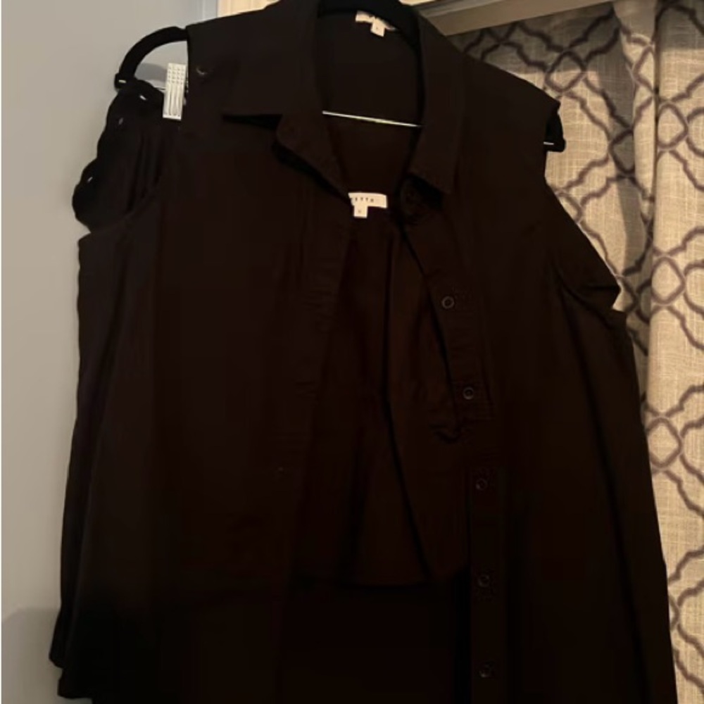 Vetta Collared Button Down The Two Piece Poplin S… - image 8